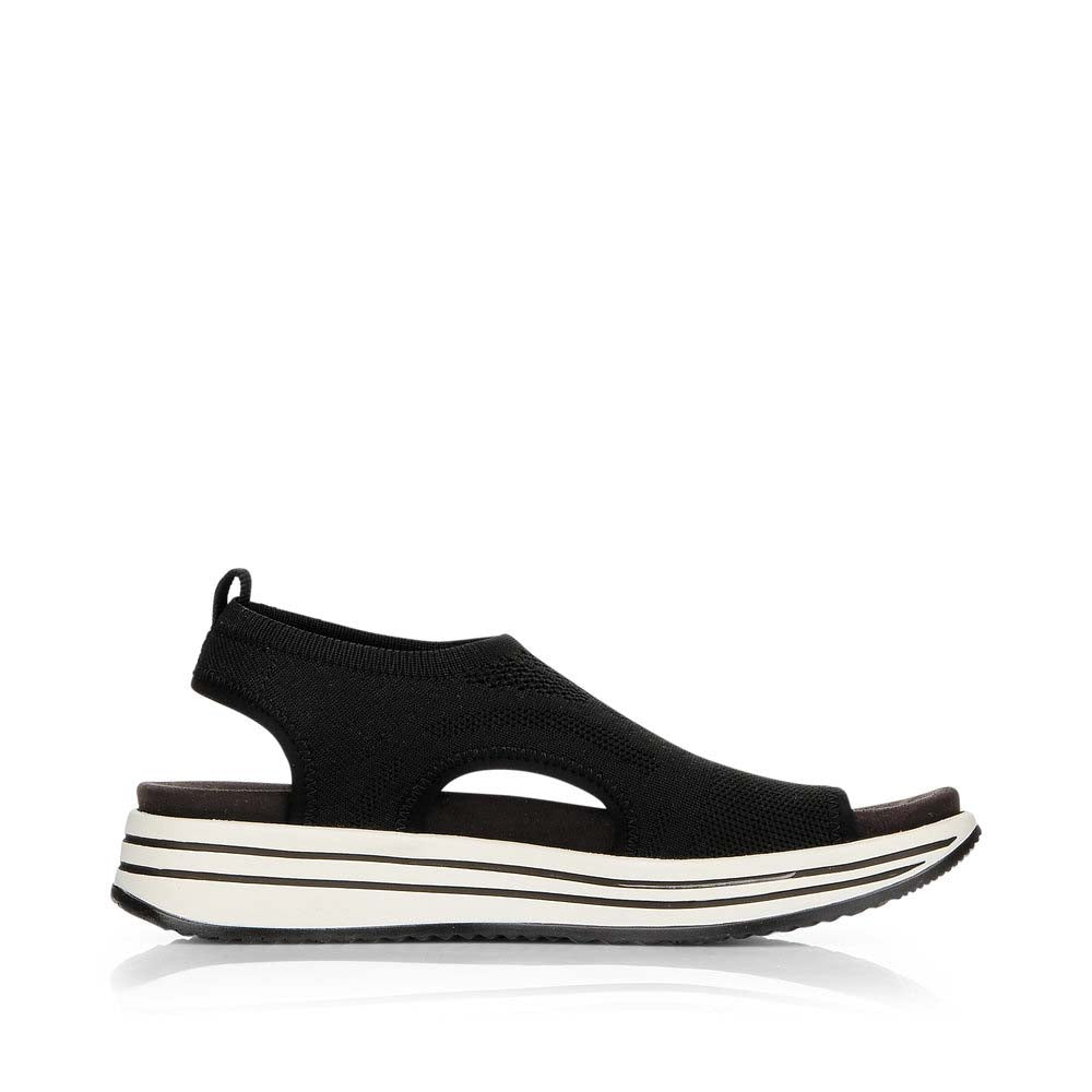 Remonte Women's Style R2955 Athletic Sandal - Black l9mlgcDz