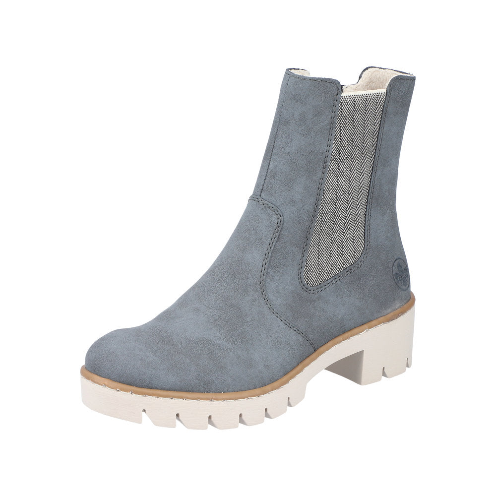 Rieker Synthetic Material Women's Mid Height X5780 Mid-Height Boots - Blue