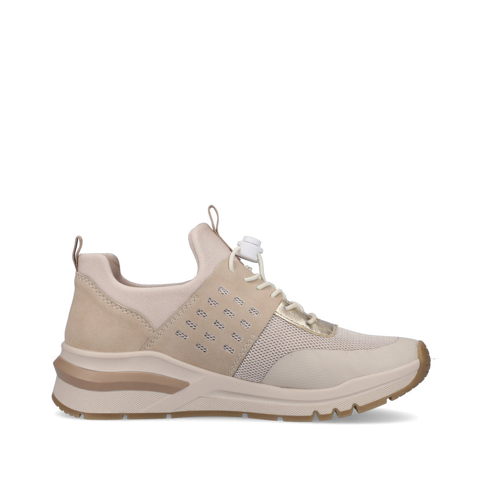 Rieker Women's Style M6651 Athletic Slip-On - Beige Combination eRw41Ded