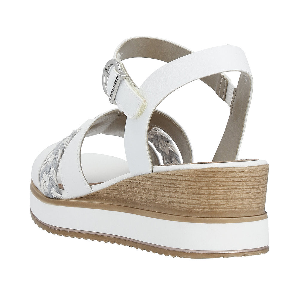 Remonte Women's Style D6461 Dress Sandal - White Combination s4n0crJ6