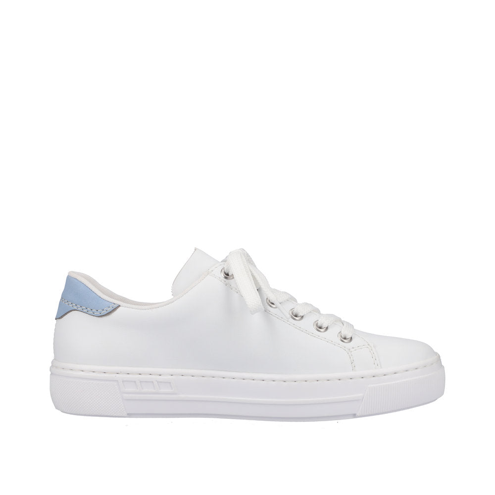 Rieker Women's Style L8802 Athletic Lace-Up - White Combination 7641PW8z