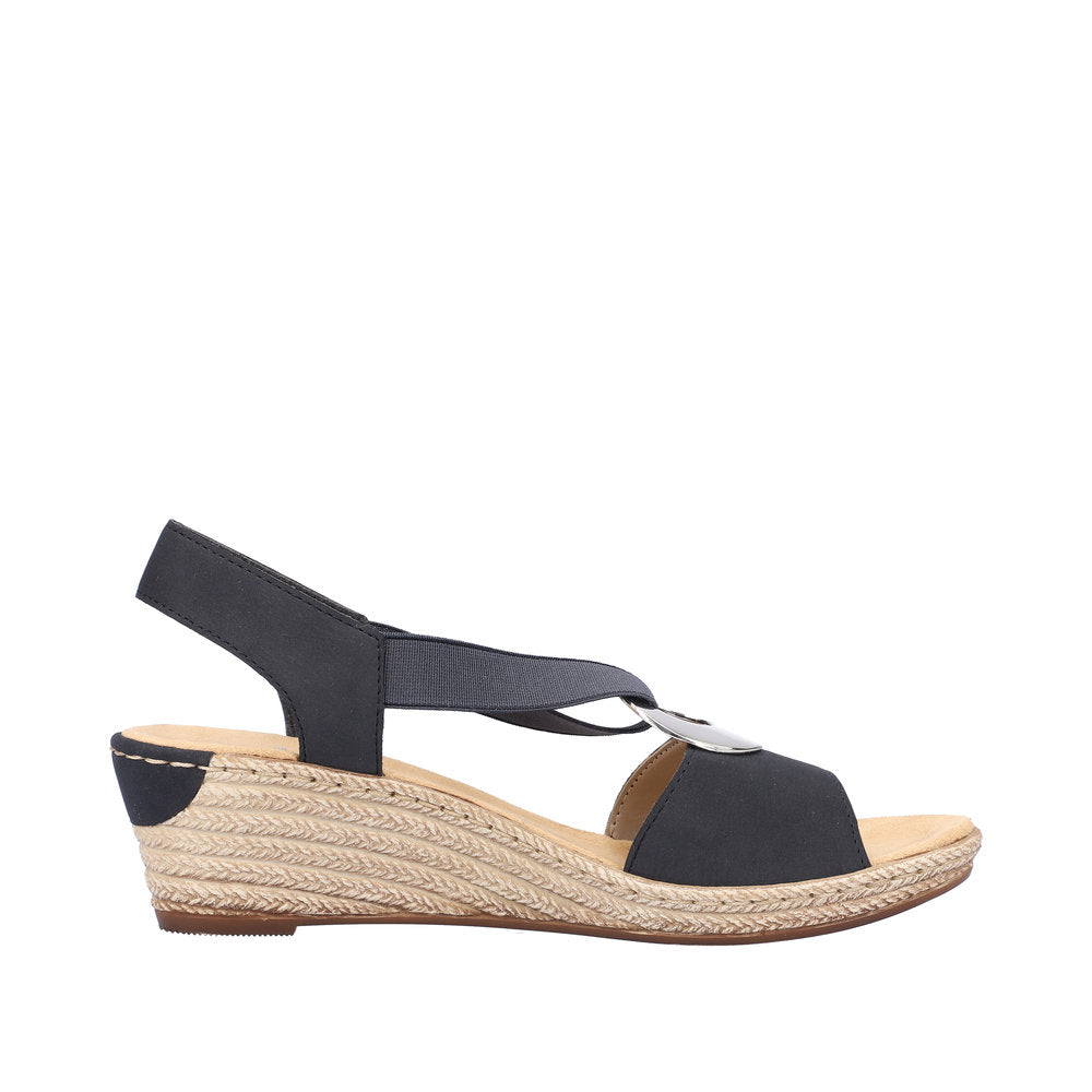 Rieker Women's Style 624H6 Dress Sandal - Blue YgUyexbu