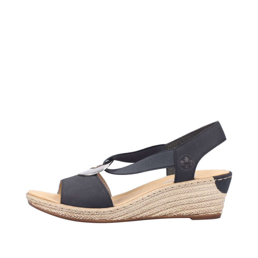 Rieker Women's Style 624H6 Dress Sandal - Blue YgUyexbu