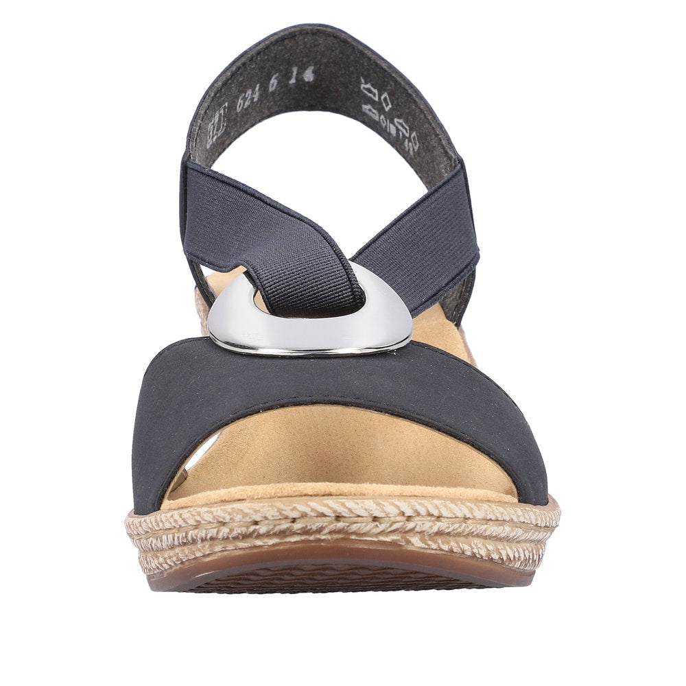 Rieker Women's Style 624H6 Dress Sandal - Blue YgUyexbu