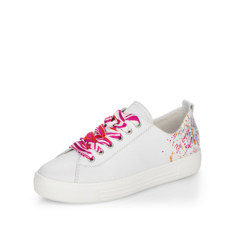 Remonte Women's Style D0900 Athletic Lace-Up - White Combination