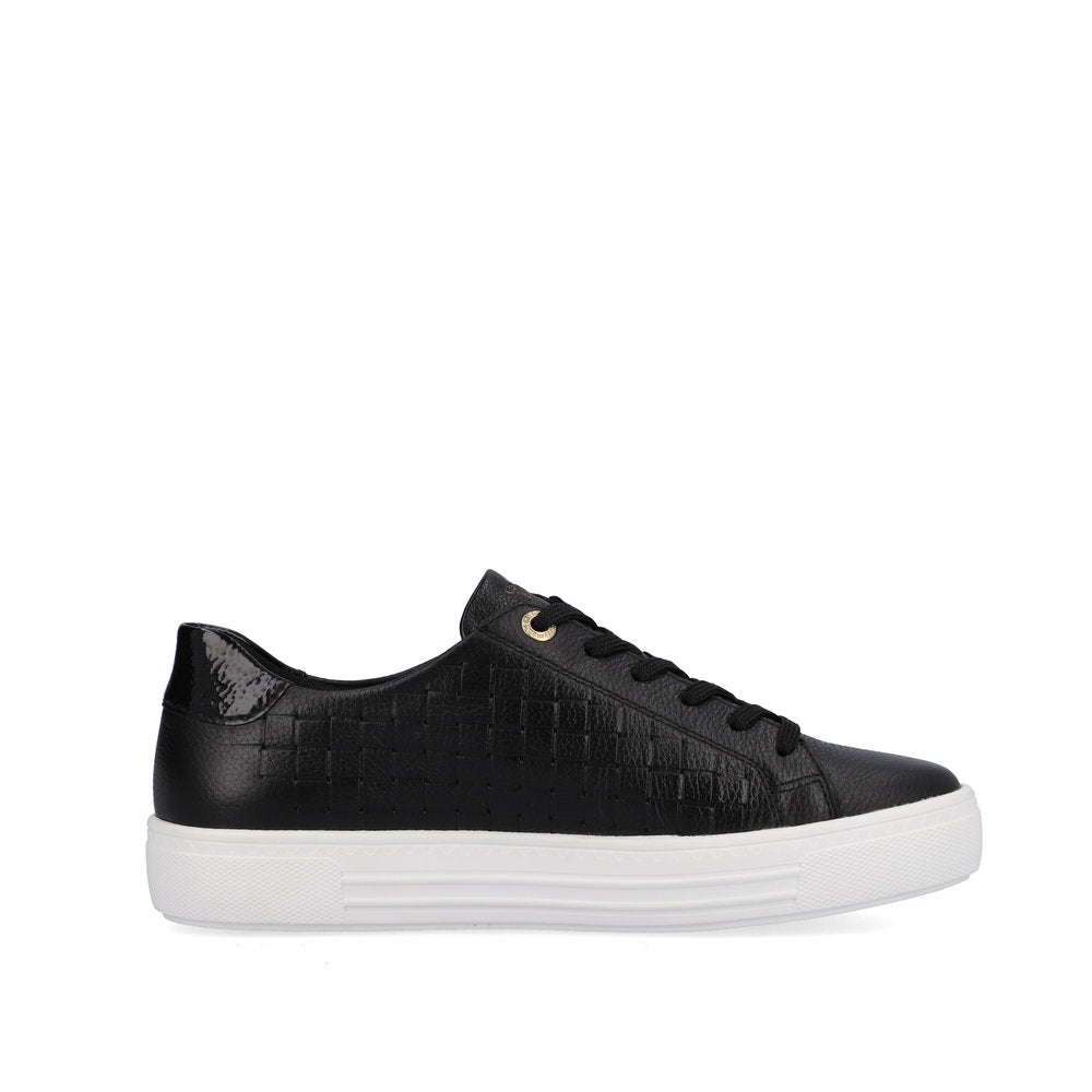 Remonte Women's Style D0916 Casual Lace-Up With Zip - Black m2HFPNKE