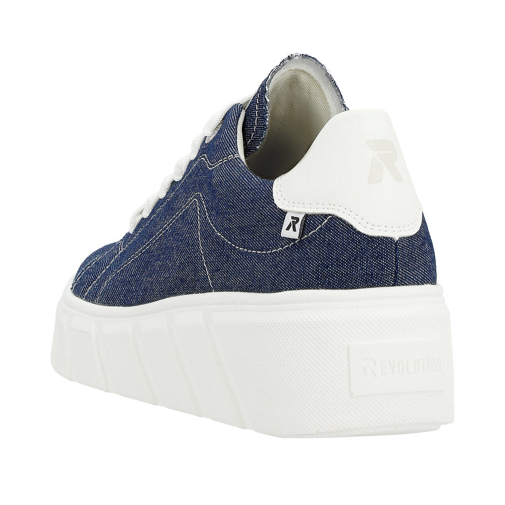 Rieker Evolution Women's Style W0501 Athletic Lace-Up - Blue cLi8Kzyp