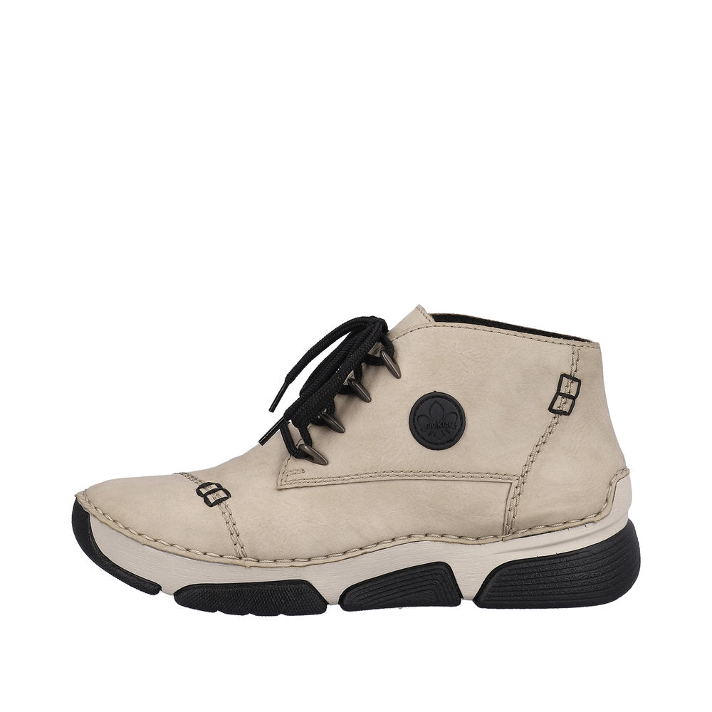Rieker Synthetic Material Women's Short 45902 Ankle Boots - Beige bVfo6tkr