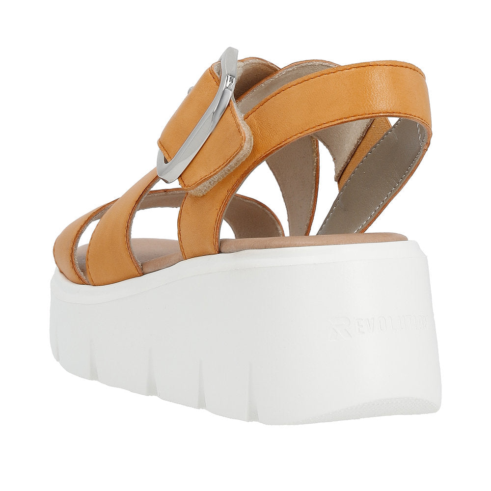 Rieker Evolution Women's Style W1550 Casual Sandal - Orange 0TjlRvTx