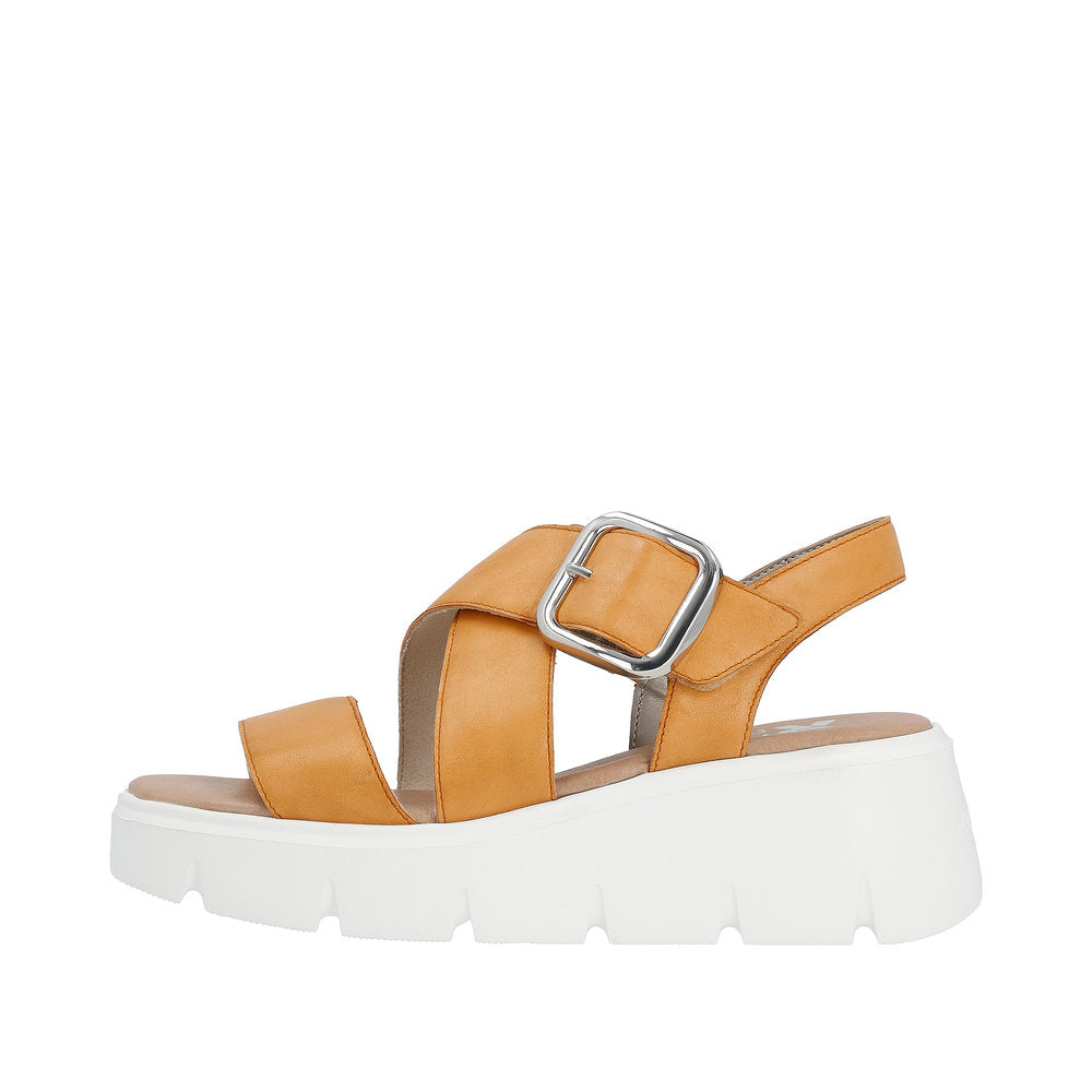 Rieker Evolution Women's Style W1550 Casual Sandal - Orange 0TjlRvTx