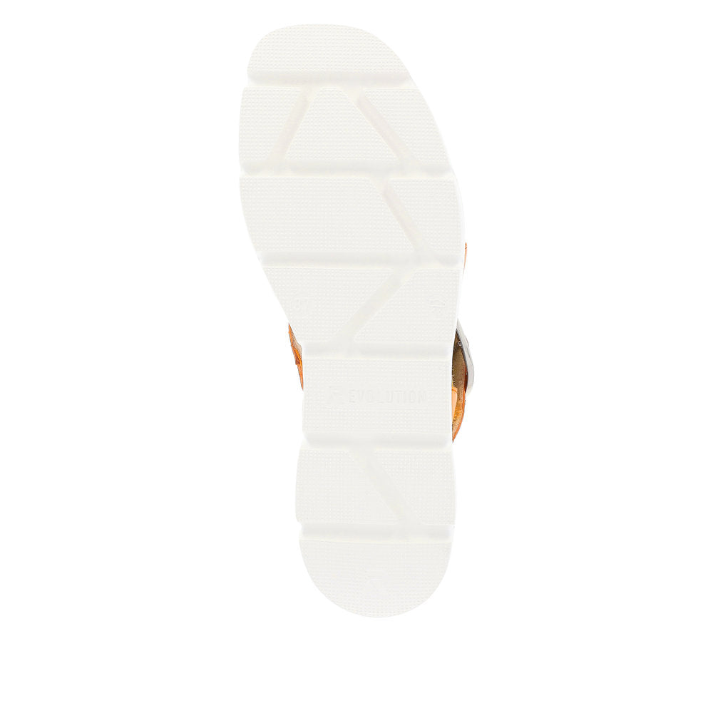 Rieker Evolution Women's Style W1550 Casual Sandal - Orange 0TjlRvTx