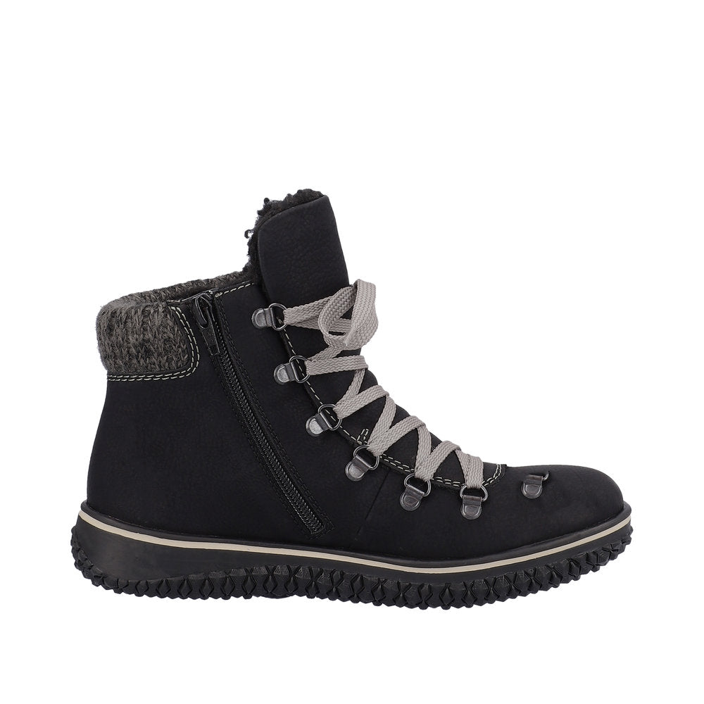 Rieker Synthetic Material Women's Short Z4238 Ankle Boots - Black Combination bAiI0bN3