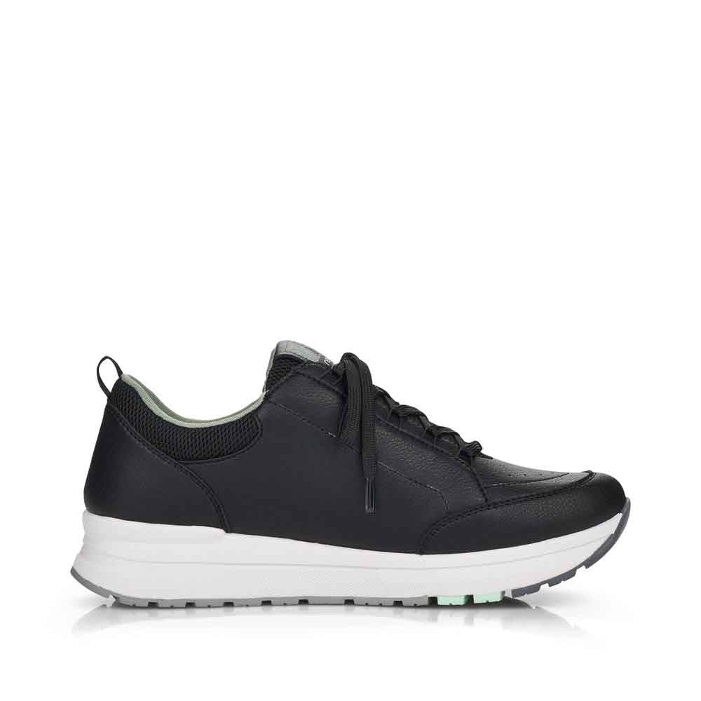 Rieker Evolution Women's Style 40802 Athletic Lace-Up With Zip - Black 3pNohJPc