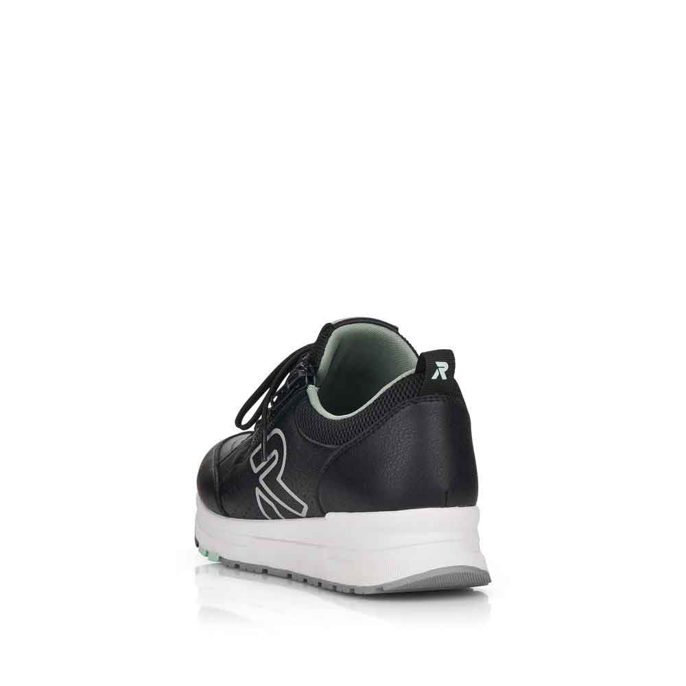 Rieker Evolution Women's Style 40802 Athletic Lace-Up With Zip - Black 3pNohJPc