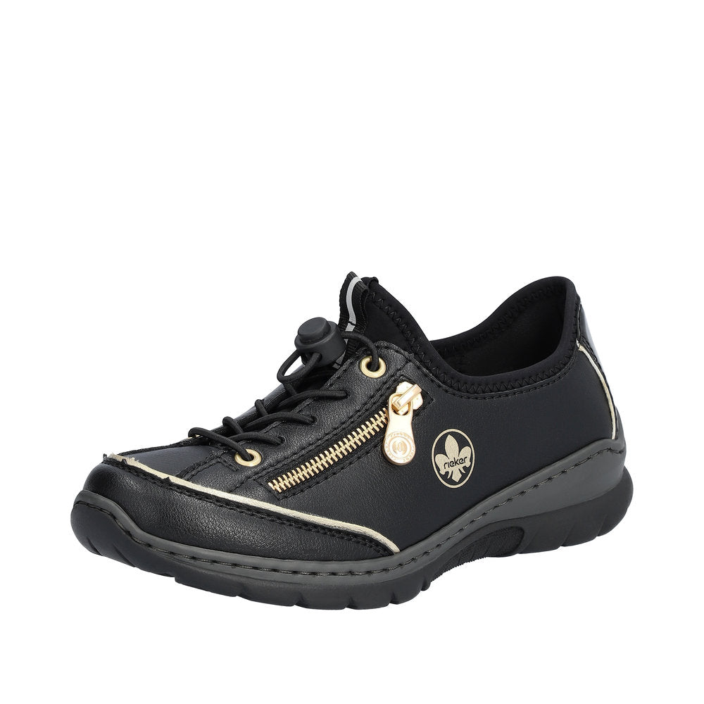 Rieker Women's Style L32P2 Athletic Slip-On - Black