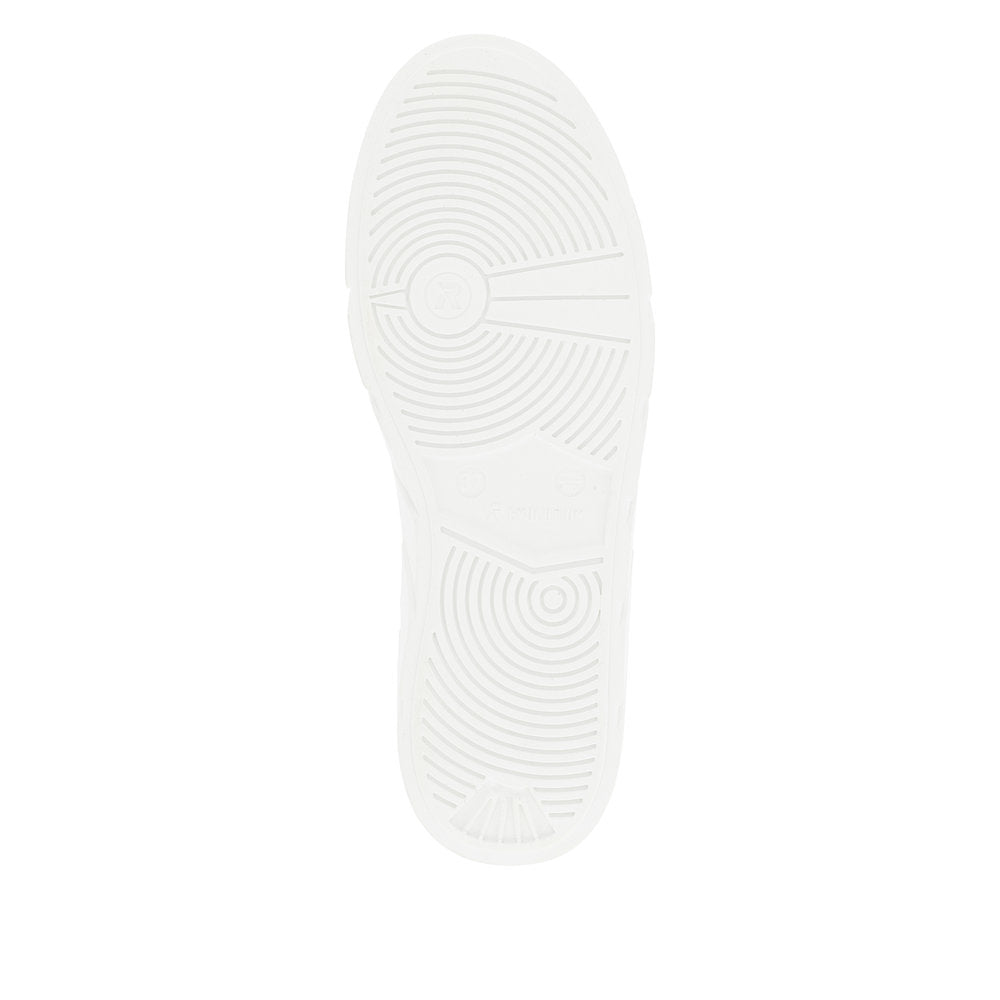 Rieker Evolution Women's Style W0505 Athletic Lace-Up With Zip - White 2JE8VVbx