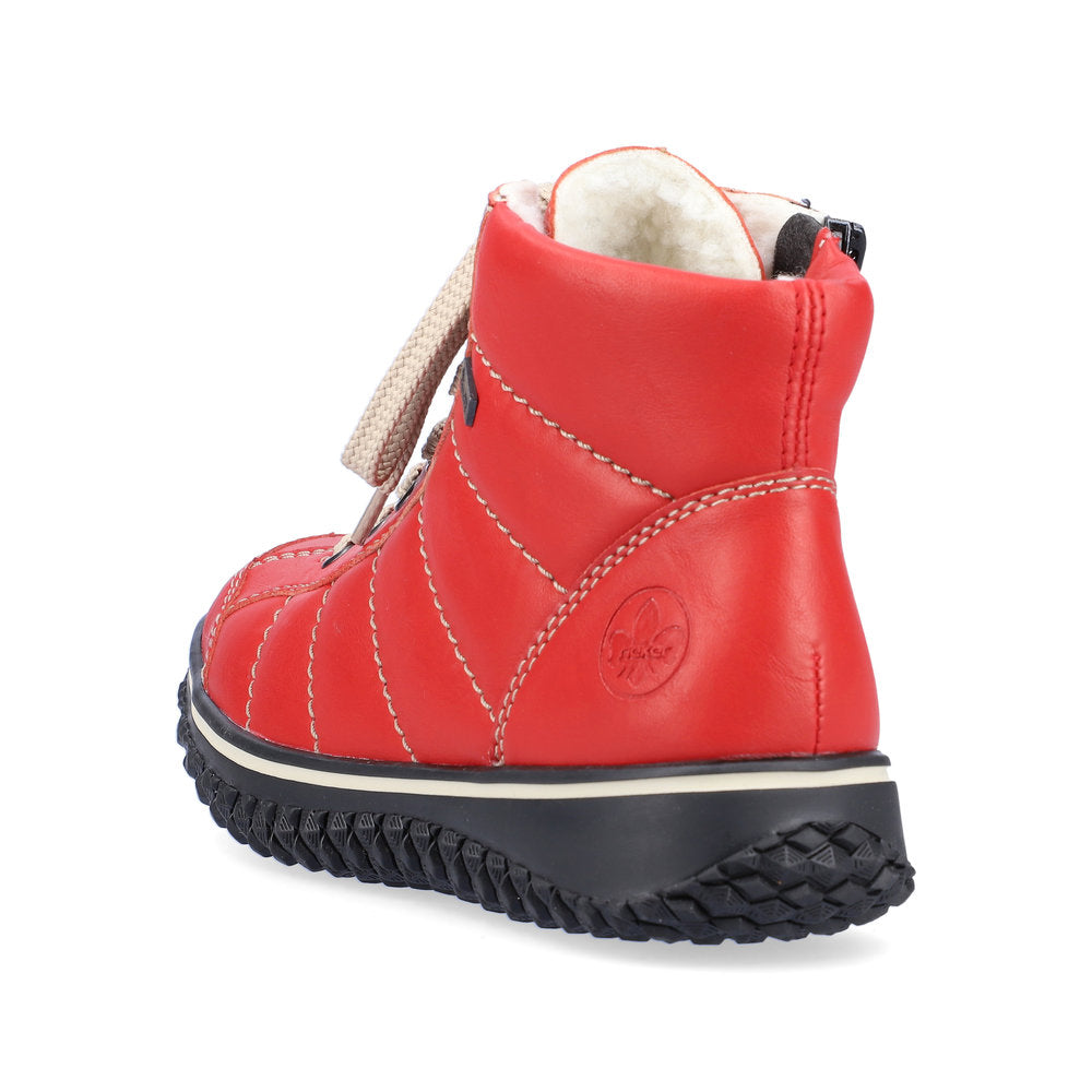 Rieker Synthetic Leather Women's Short Z4215 Ankle Boots - Red KbRqOwl1