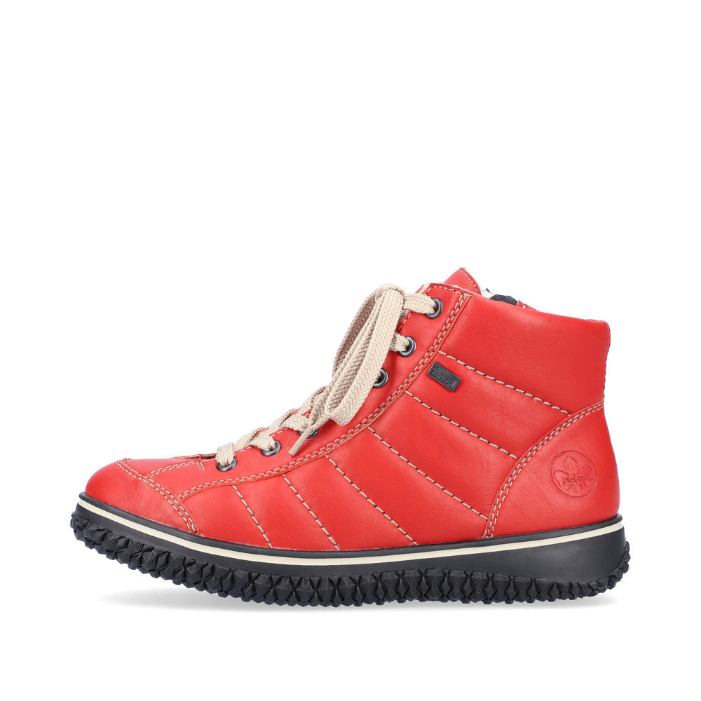Rieker Synthetic Leather Women's Short Z4215 Ankle Boots - Red KbRqOwl1