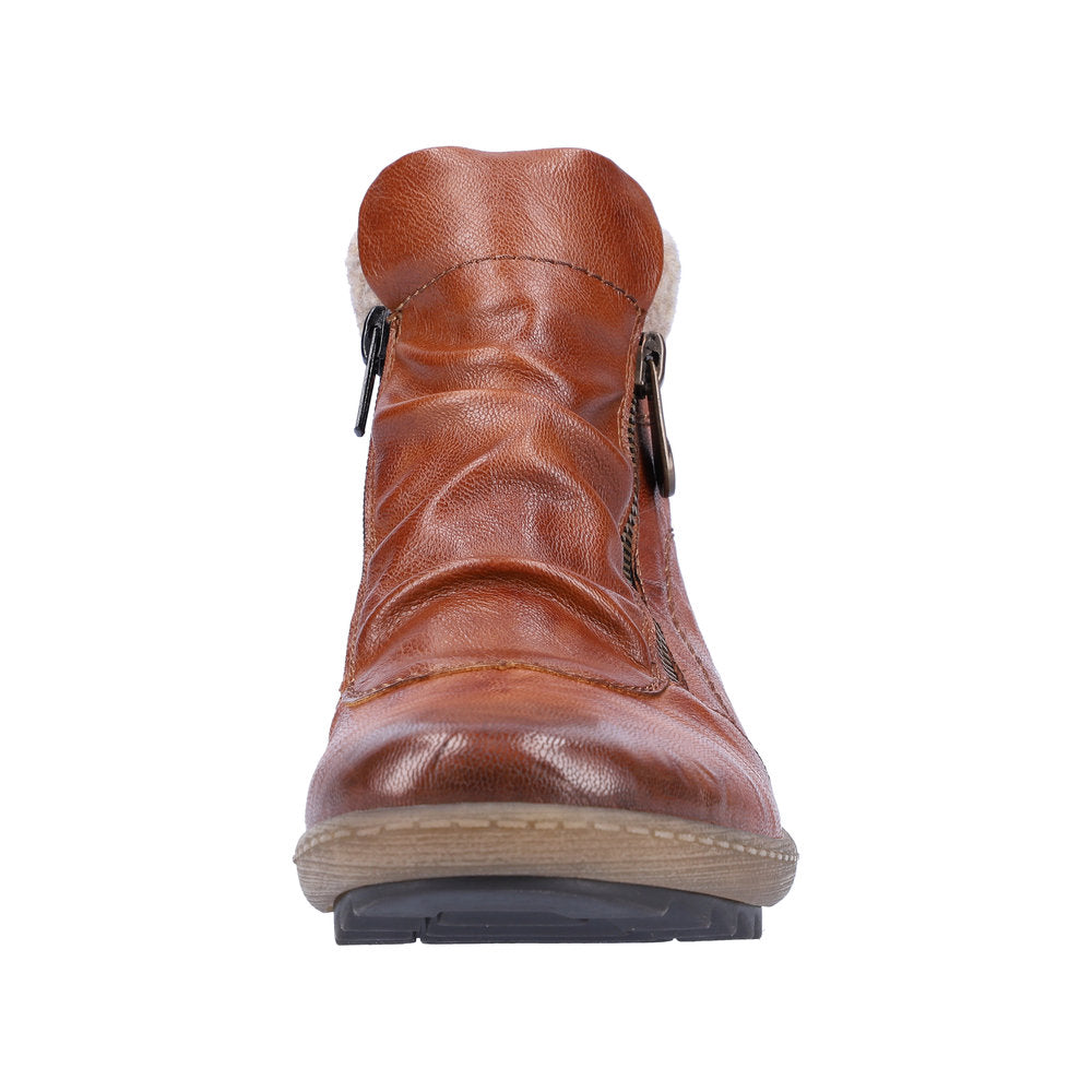 Remonte Leather Women's Mid Height R1486-22 Mid-Height Boots - Brown Combination RxtXqBIm