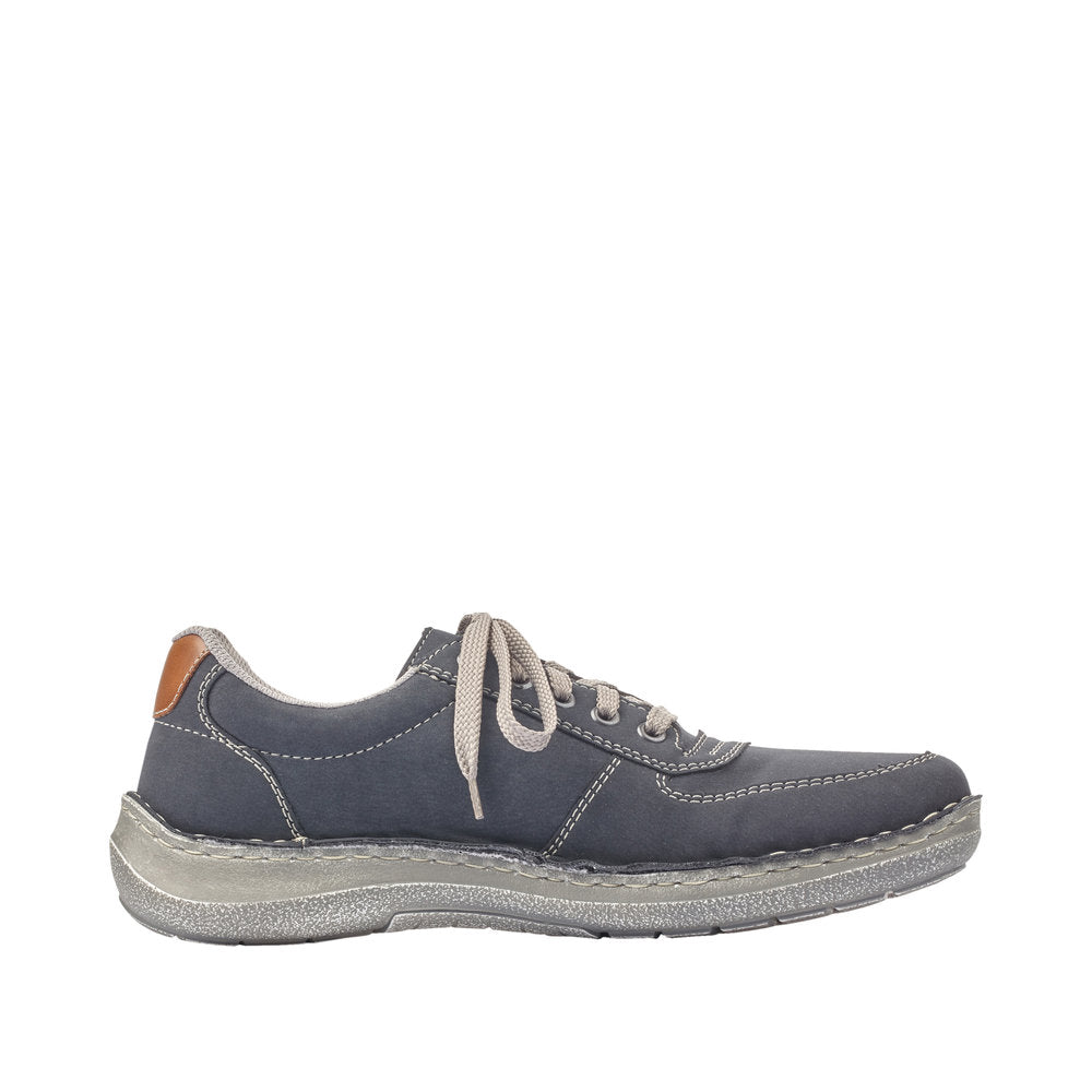 Rieker Men's Style 03030 Casual Lace-Up With Zip - Blue W88e3CIl