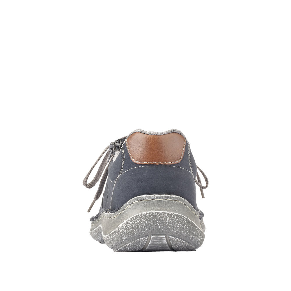 Rieker Men's Style 03030 Casual Lace-Up With Zip - Blue W88e3CIl