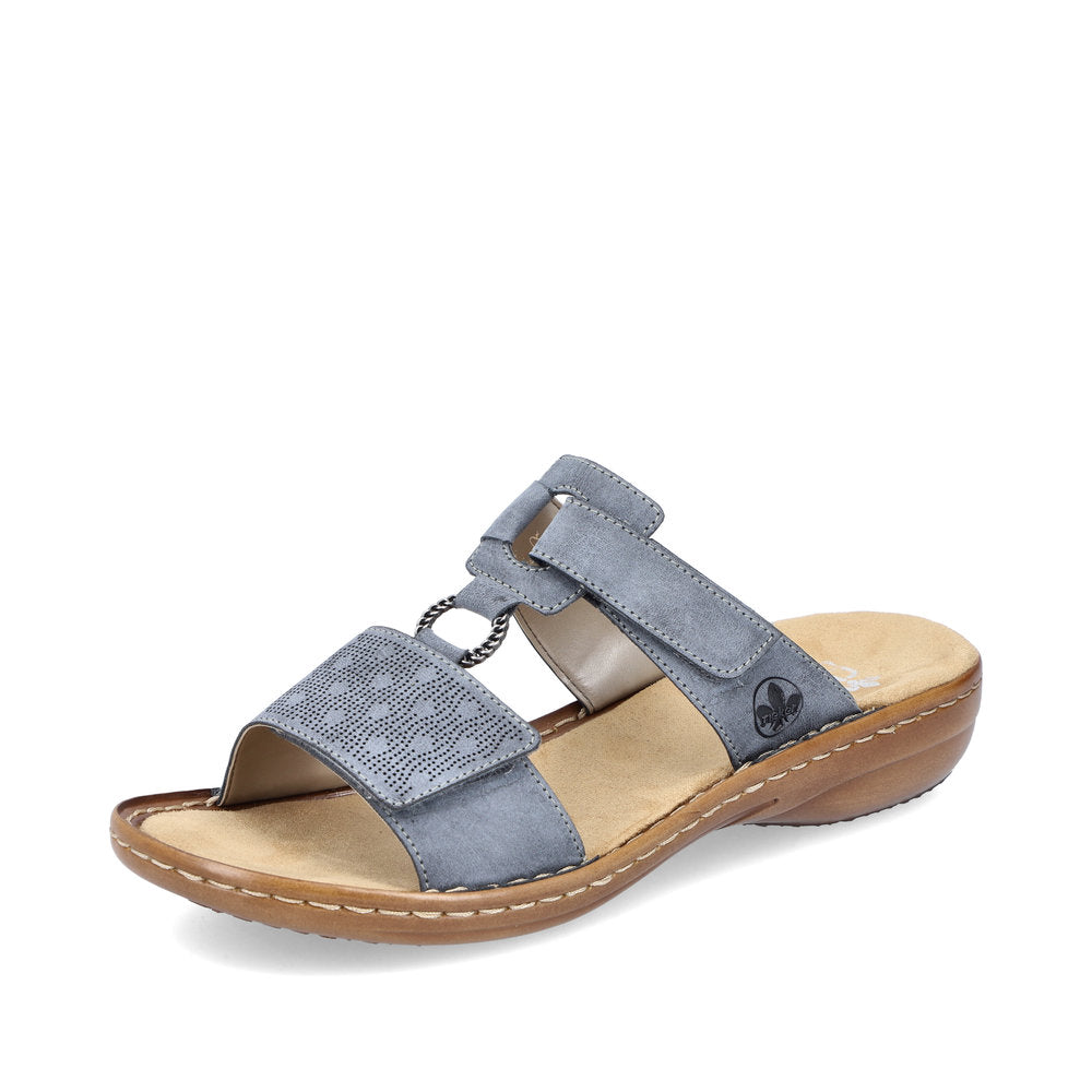 Rieker Women's Style 60885 Casual Mule - Blue