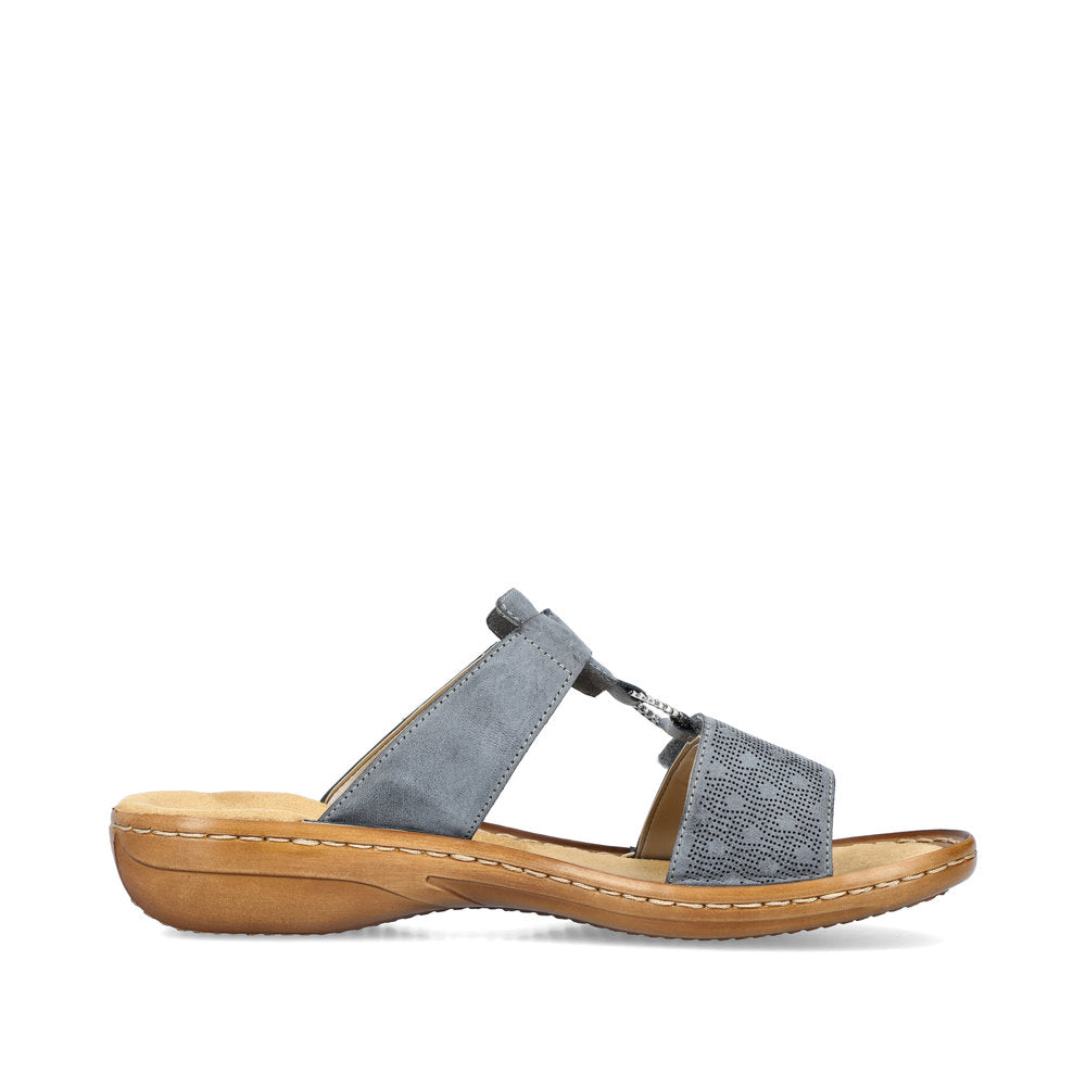 Rieker Women's Style 60885 Casual Mule - Blue JaeDPFAE