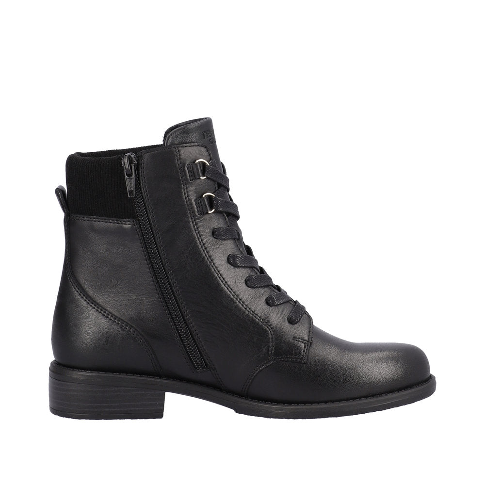 Remonte Leather Women's Mid Height D0F76 Mid-Height Boots - Black 7fqrMRfj