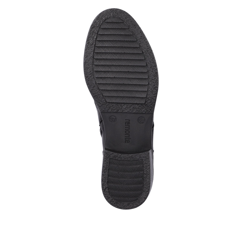 Remonte Leather Women's Mid Height D0F76 Mid-Height Boots - Black 7fqrMRfj