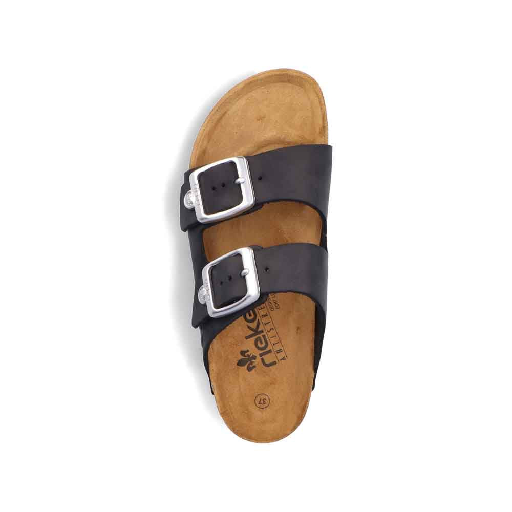 Rieker Women's Style V8084 Casual Mule - Black EyY5WMXe