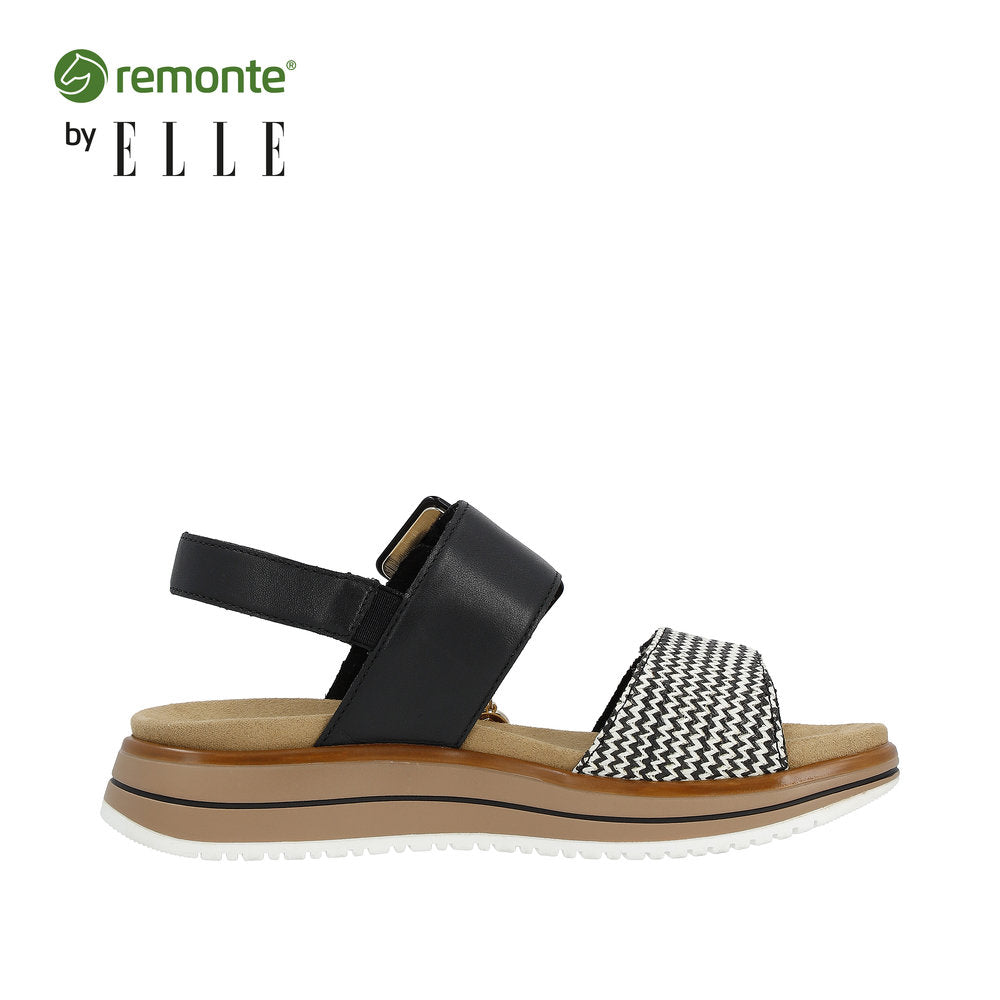 Remonte Women's Style D1J53 Casual Sandal - Black Combination WzPyrrXa
