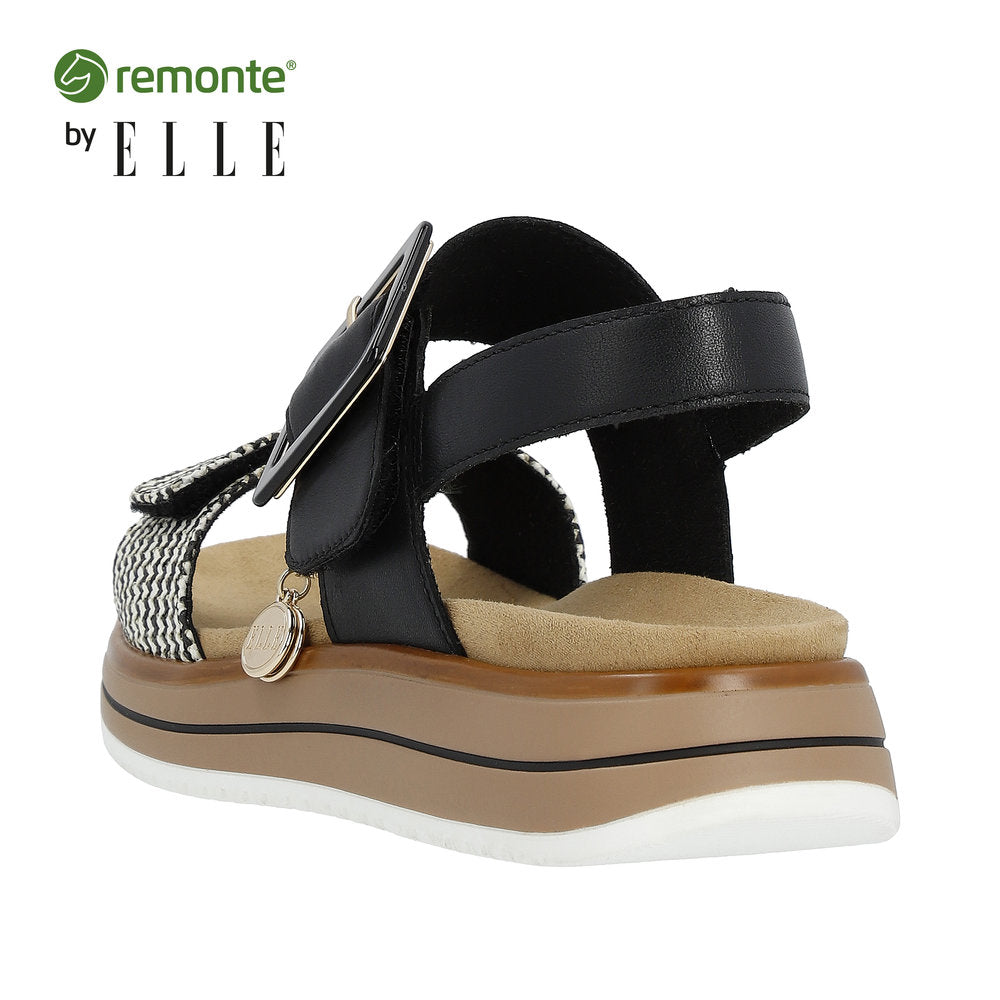 Remonte Women's Style D1J53 Casual Sandal - Black Combination WzPyrrXa