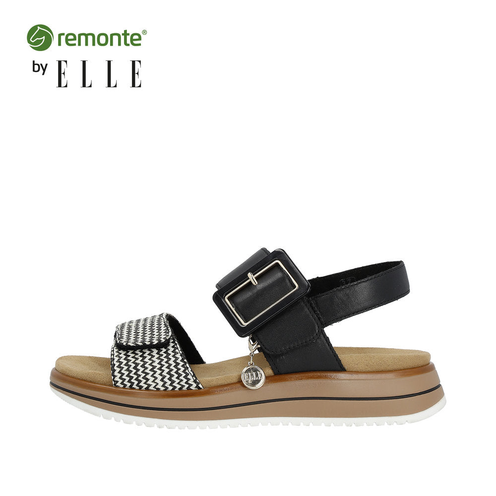 Remonte Women's Style D1J53 Casual Sandal - Black Combination WzPyrrXa