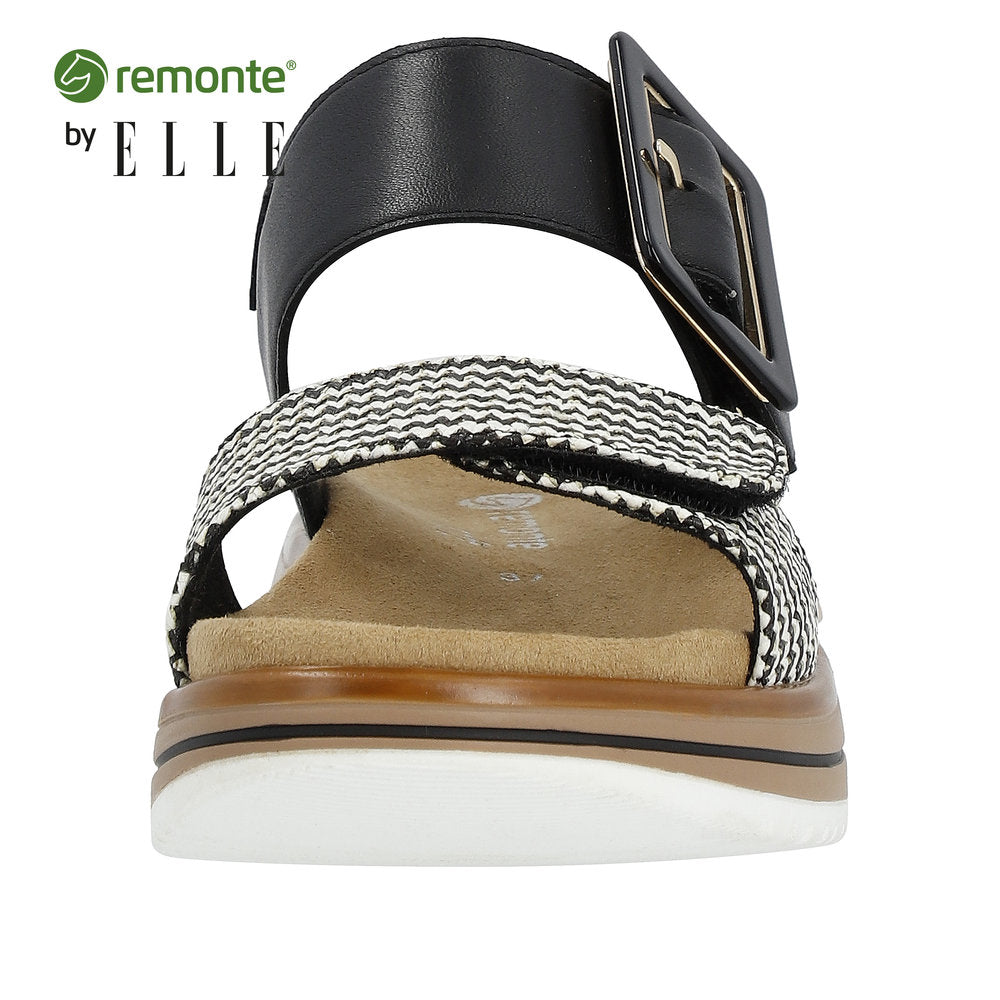 Remonte Women's Style D1J53 Casual Sandal - Black Combination WzPyrrXa
