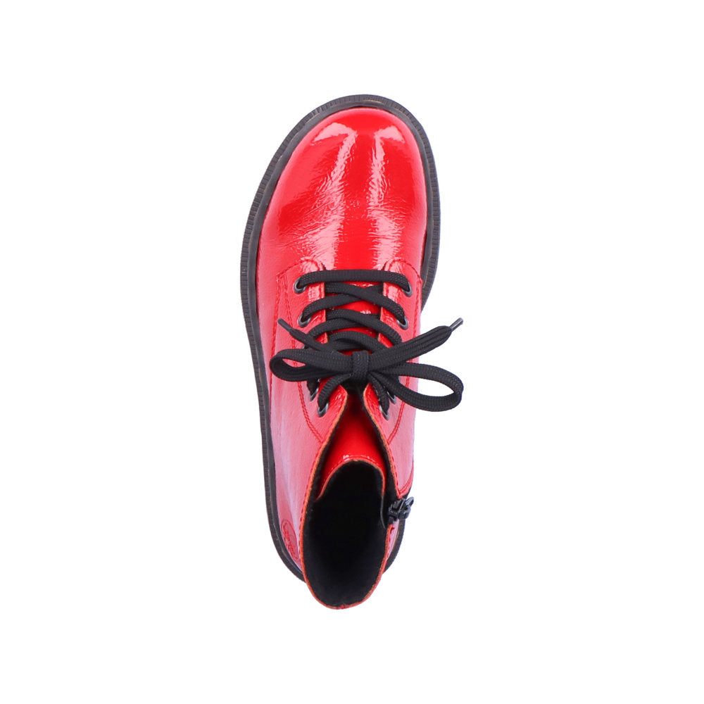 Rieker Synthetic Leather Women's Short 78240 Ankle Boots - Red oZ0lwCeY