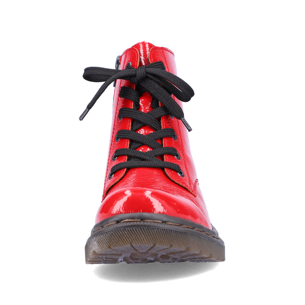 Rieker Synthetic Leather Women's Short 78240 Ankle Boots - Red oZ0lwCeY