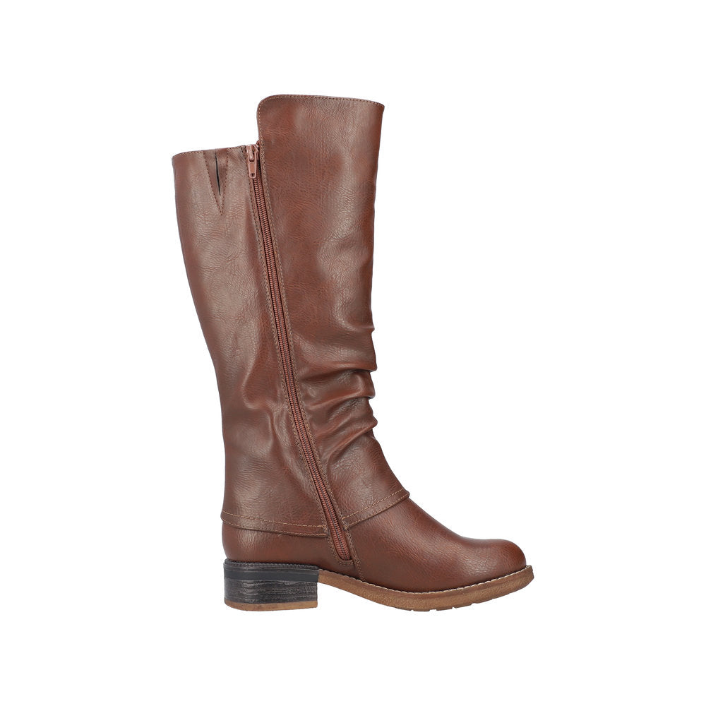 Rieker Synthetic Material Women's' Tall 94652 Tall Boots - Brown 2ihiHcql