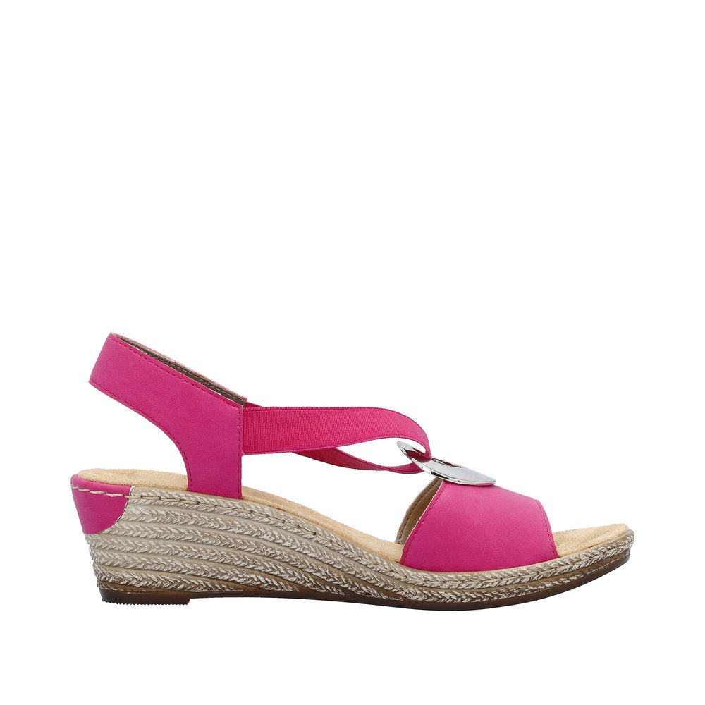 Rieker Women's Style 624H6 Dress Sandal - Pink 7LnSAwgB