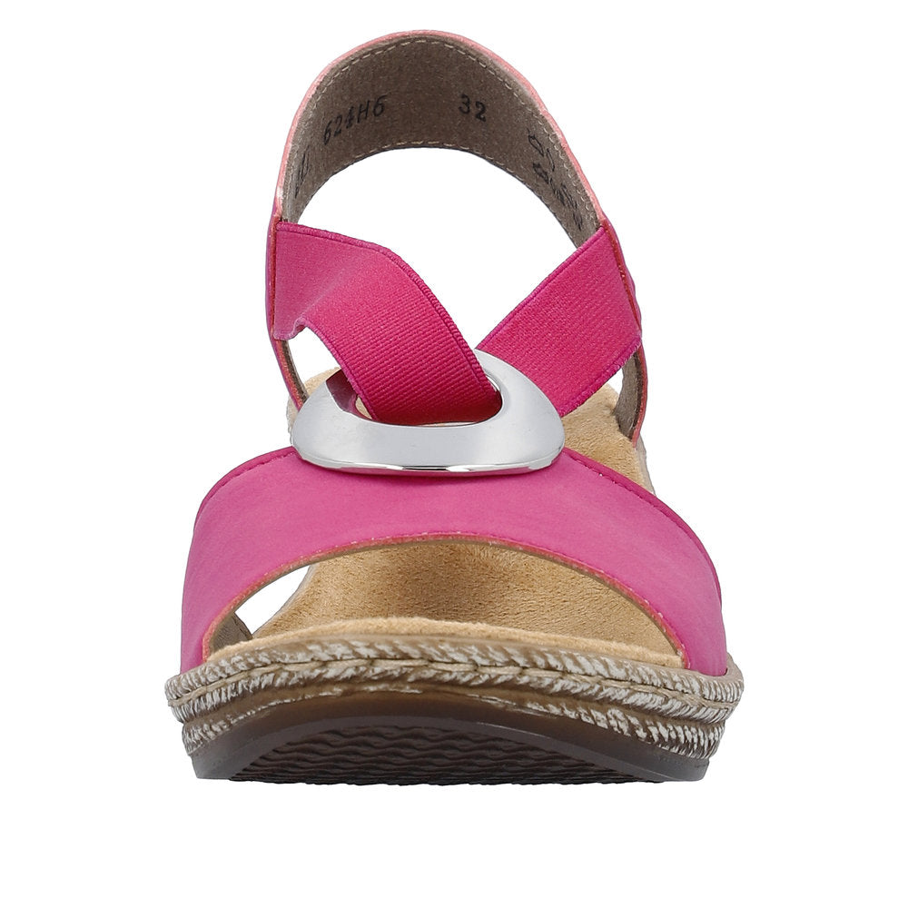Rieker Women's Style 624H6 Dress Sandal - Pink 7LnSAwgB
