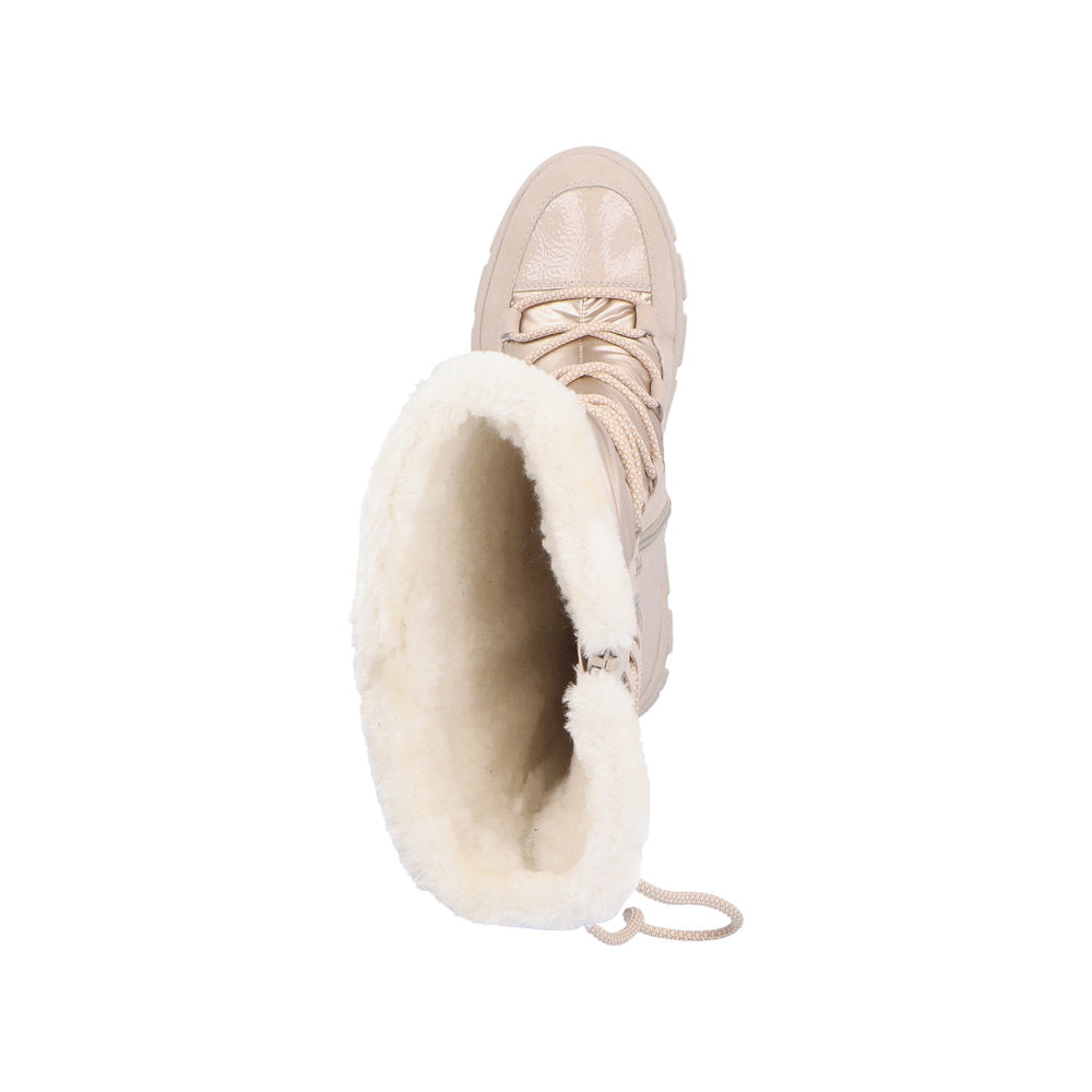 Rieker Synthetic Material Women's' Tall Boots. Z1083 Tall Boots. Fiber Grip - Beige UIO4Gkz9