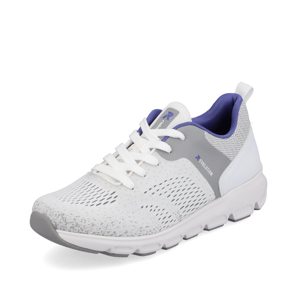 Rieker Evolution Women's Style 40410 Athletic Lace-Up - White Combination