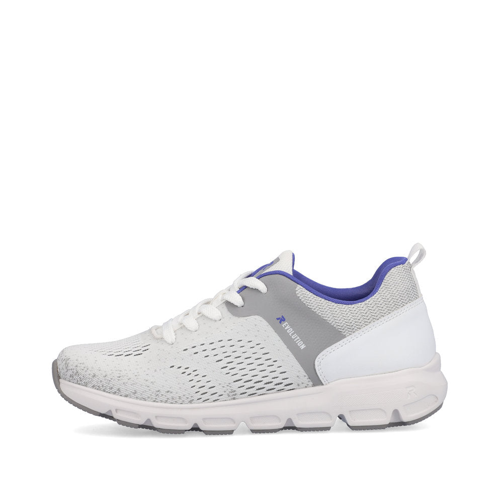 Rieker Evolution Women's Style 40410 Athletic Lace-Up - White Combination VGTRT4VD