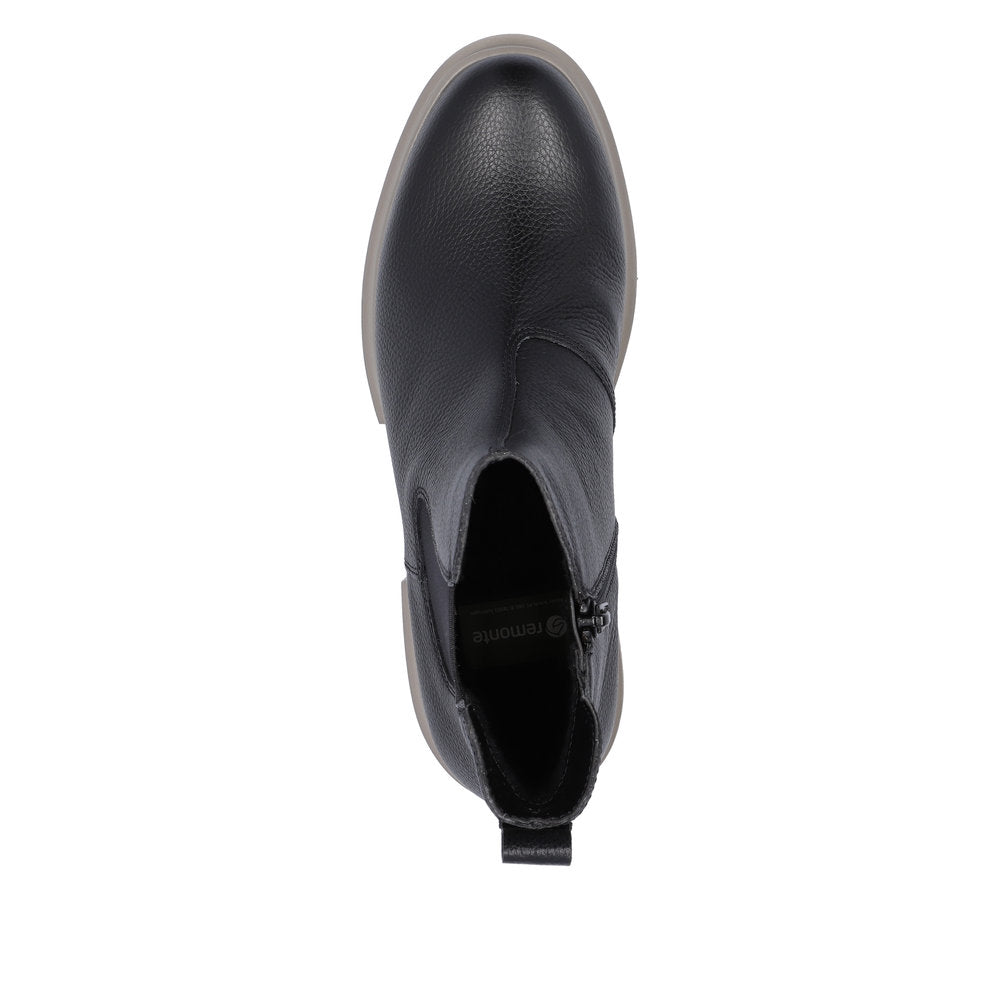 Remonte Leather Women's Mid Height D8984 Mid-Height Boots - Black pkb60jZO