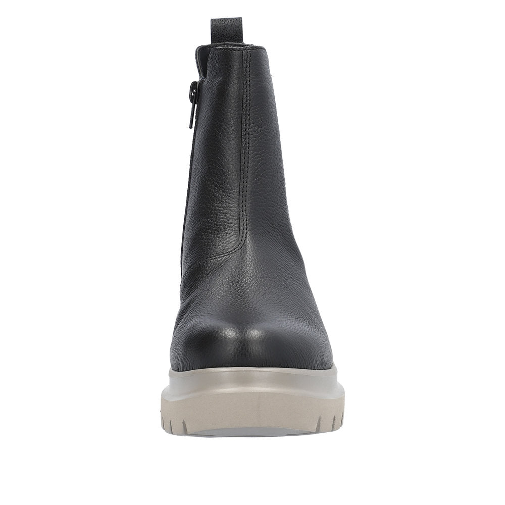 Remonte Leather Women's Mid Height D8984 Mid-Height Boots - Black pkb60jZO
