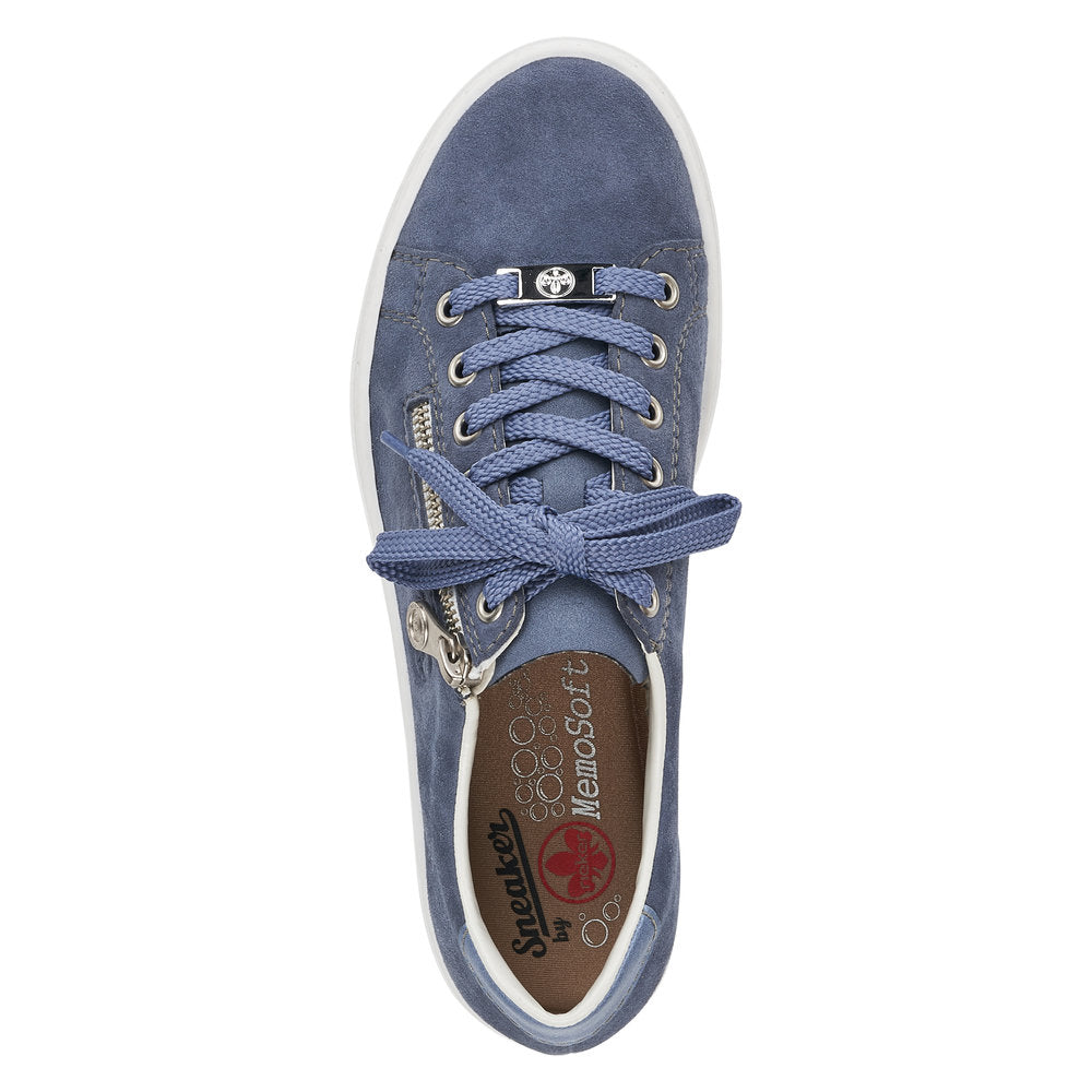 Rieker Women's Style L59L1 Athletic Lace-Up With Zip - Blue YqMjaAdJ