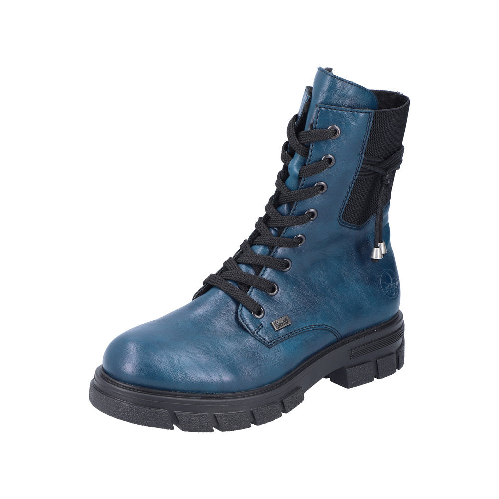 Rieker Synthetic Material Women's Mid Height Z9124 Mid-Height Boots - Blue