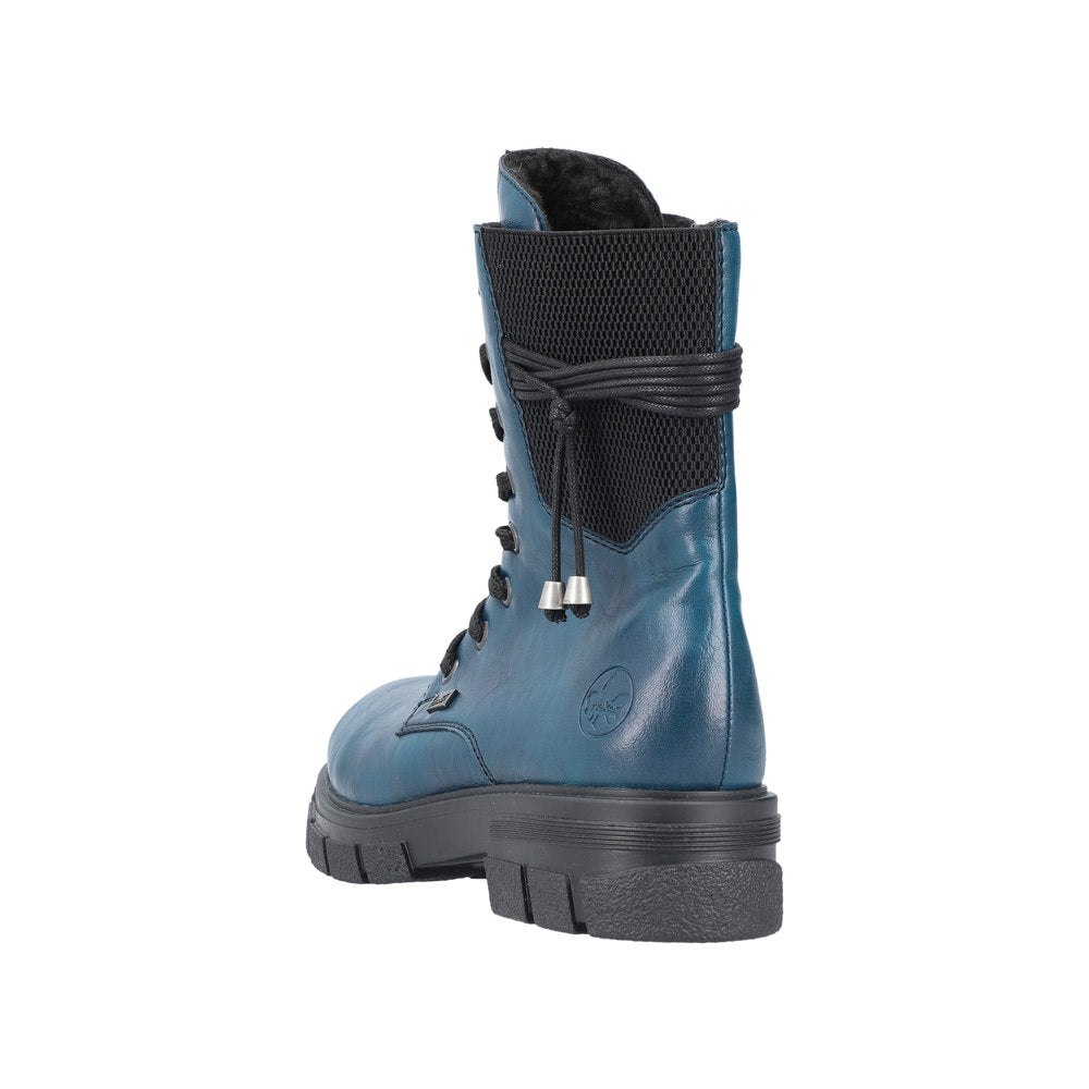 Rieker Synthetic Material Women's Mid Height Z9124 Mid-Height Boots - Blue ucQP2AA0