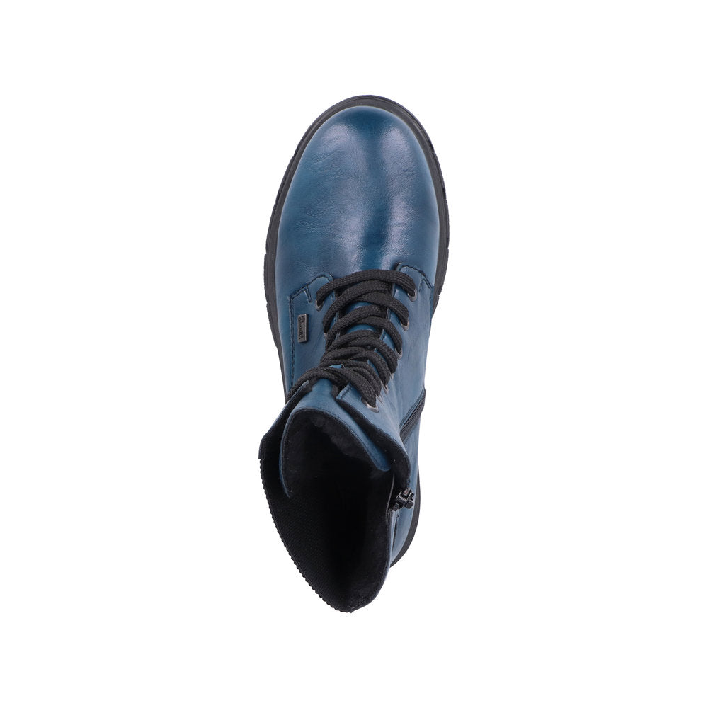 Rieker Synthetic Material Women's Mid Height Z9124 Mid-Height Boots - Blue ucQP2AA0