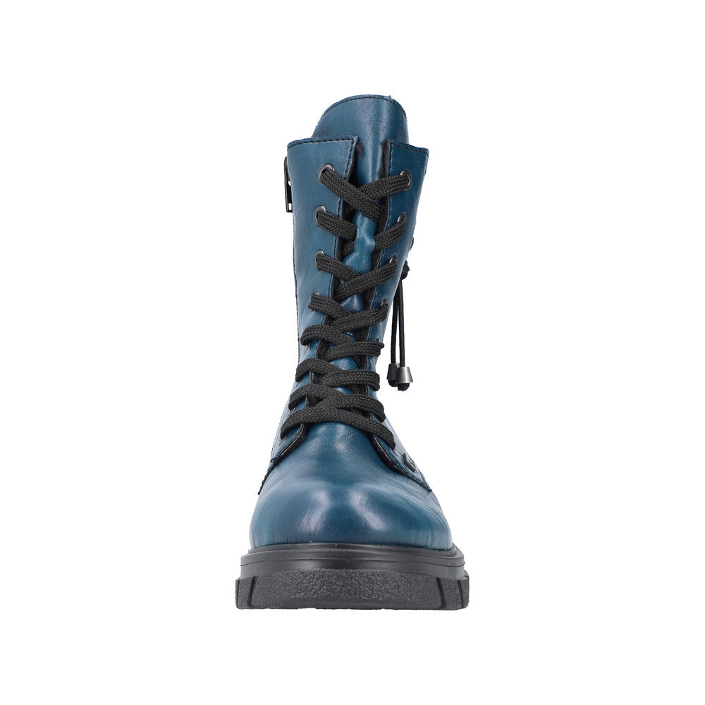 Rieker Synthetic Material Women's Mid Height Z9124 Mid-Height Boots - Blue ucQP2AA0