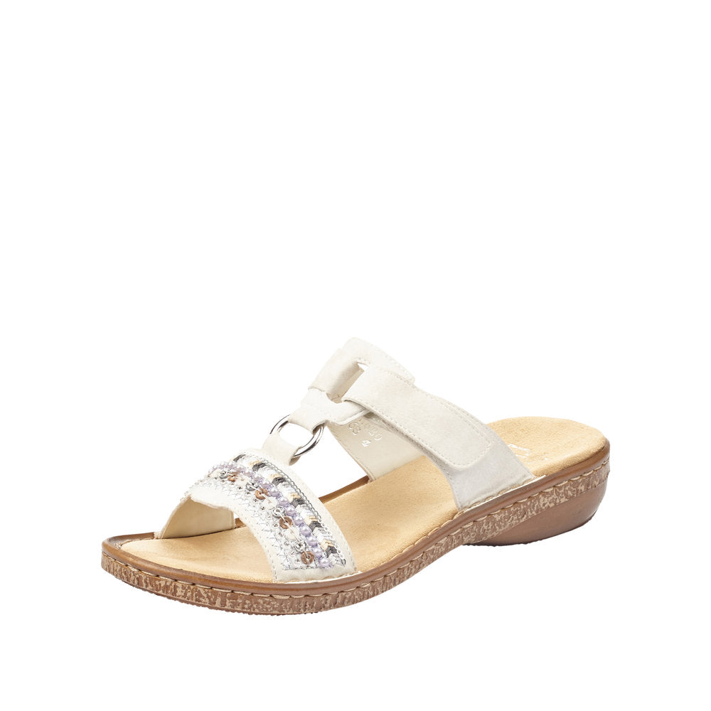 Rieker Women's Style 628M6 Casual Mule - White